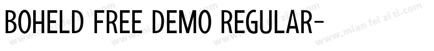 Boheld Free DEMO Regular字体转换